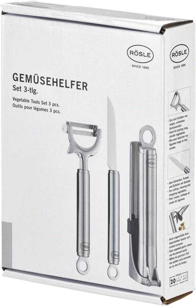 Rösle 13575 Gemüsehelfer-Set, Edelstahl Bild 1