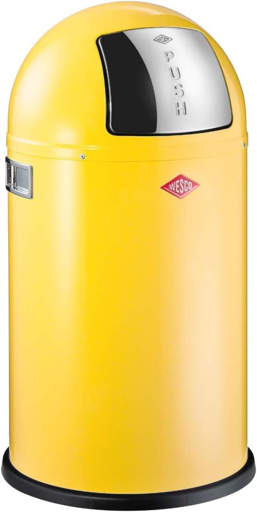 Wesco 'Pushboy Junior' Abfalleimer, Lemonyellow, 22 L Bild 1