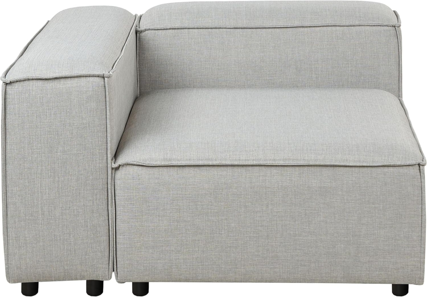 Eckmodul ARDAL Stoff Hellgrau rechtsseitig Bild 1