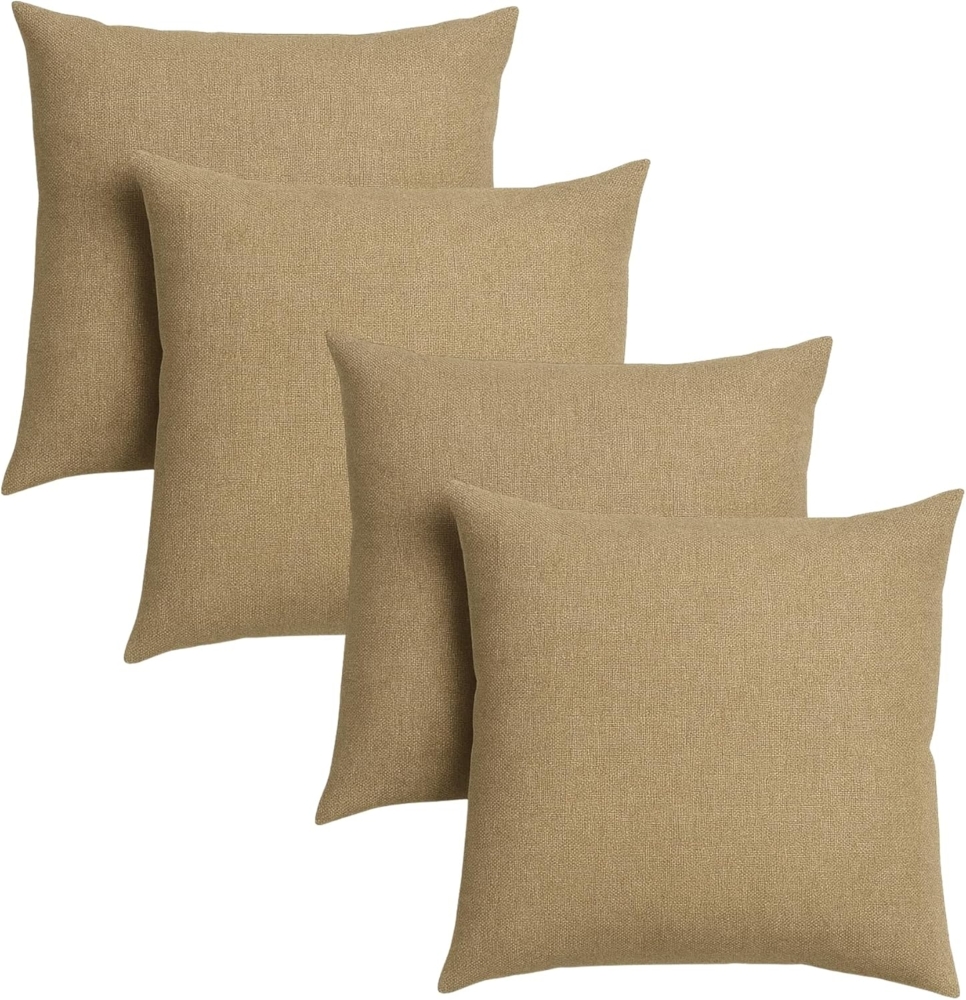 sleepling Sofakissen Zierkissen, (4 St, 4er Set), gemütliches Dekokissen aus robustem Polsterstoff, 40 x 40 cm Bild 1