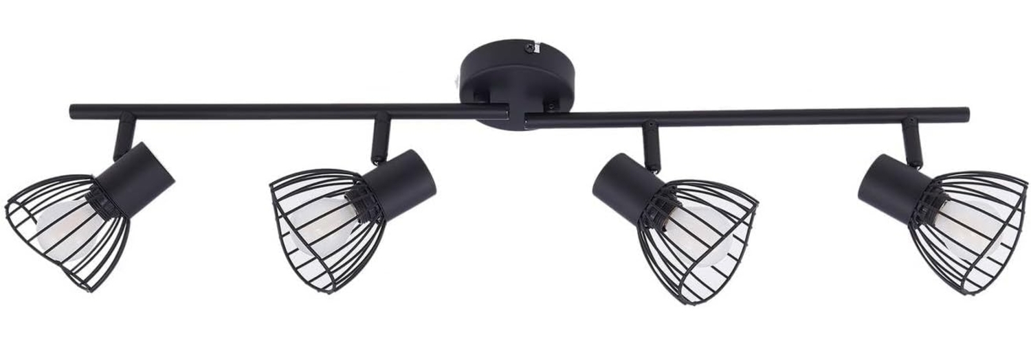 Lindby Deckenleuchten Piena, Metall, Schwarz IP20, 4 x 10 W LED Bild 1