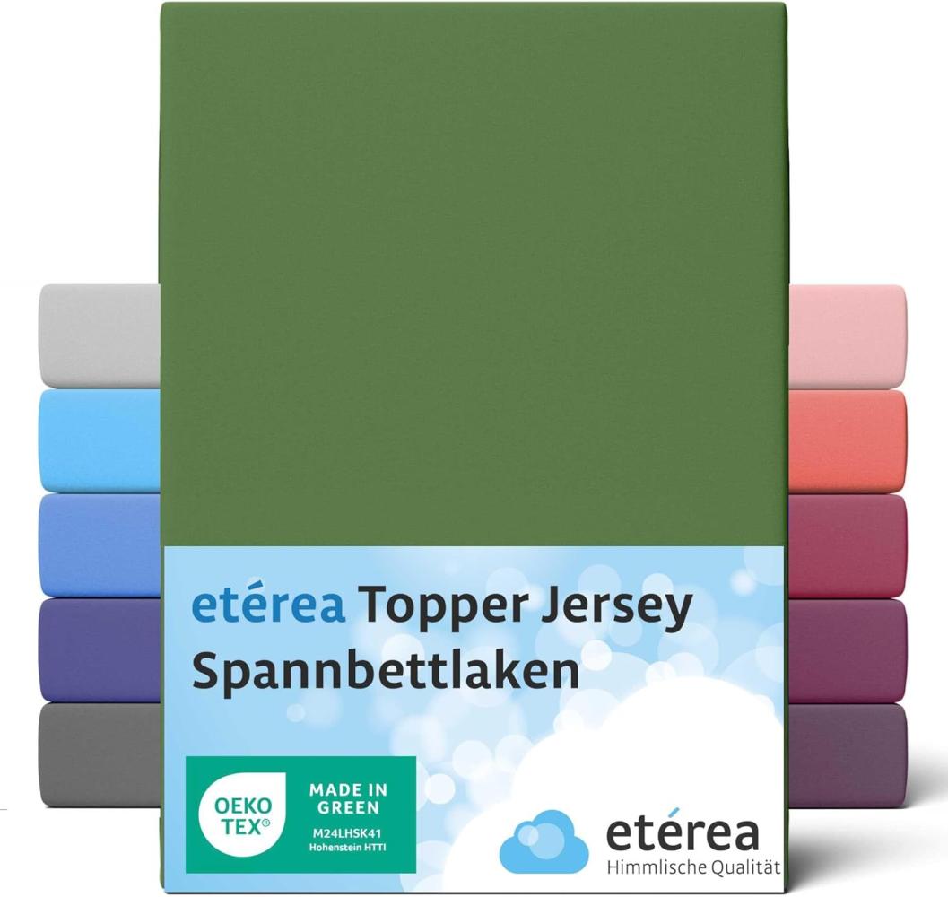 etérea Jersey Topper Spannbettlaken Spannbetttuch Kaktus 140x200 - 160x200 cm Bild 1