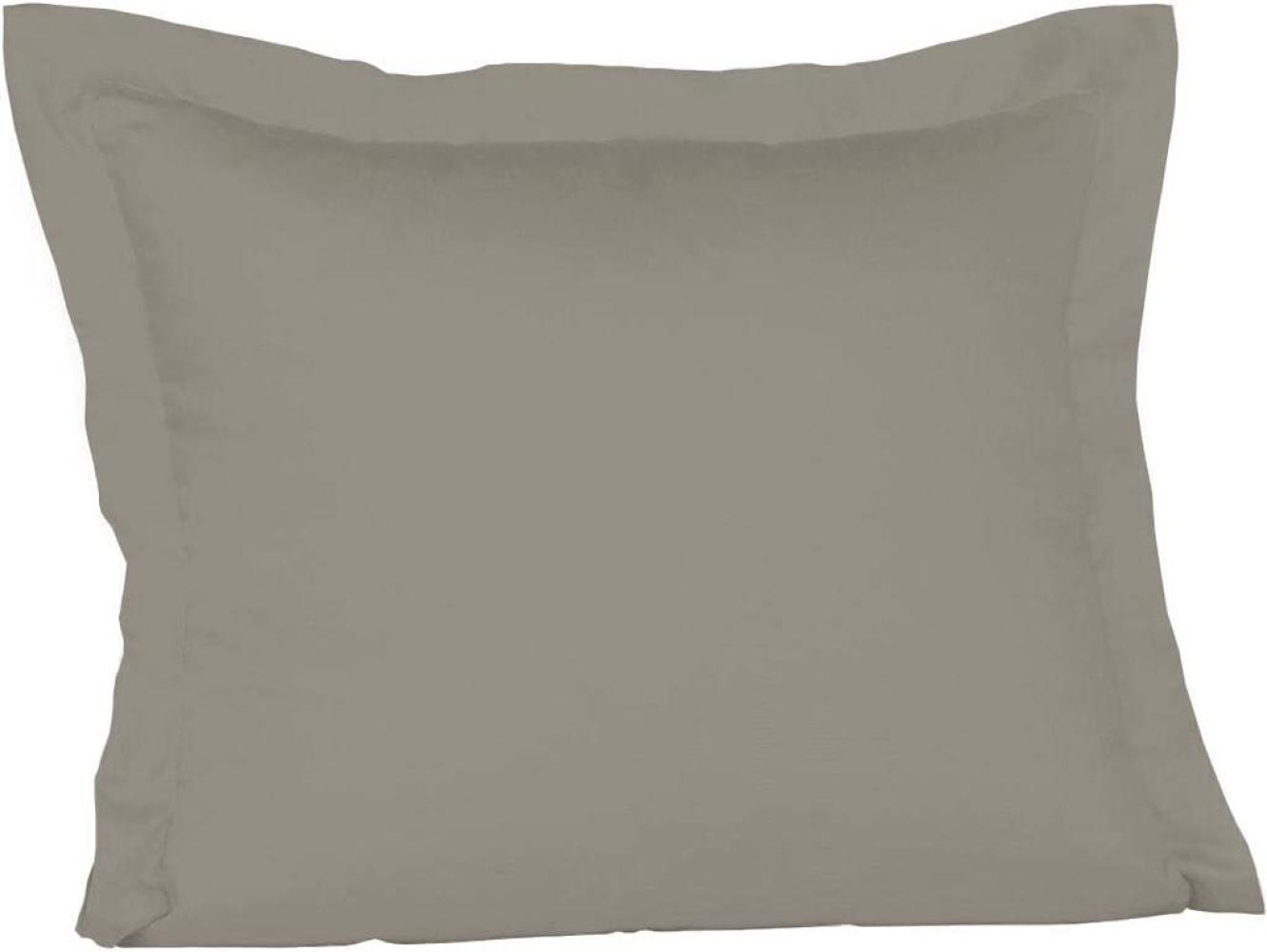 Fleuresse Mako-Satin-Kissenbezug uni colours grau 9021 35 x 40 cm Bild 1