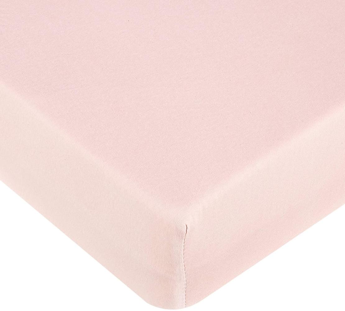 Träumeland Spannbetttuch Jersey 60 x 120 cm + 70 x 140 cm malve-rose Bild 1