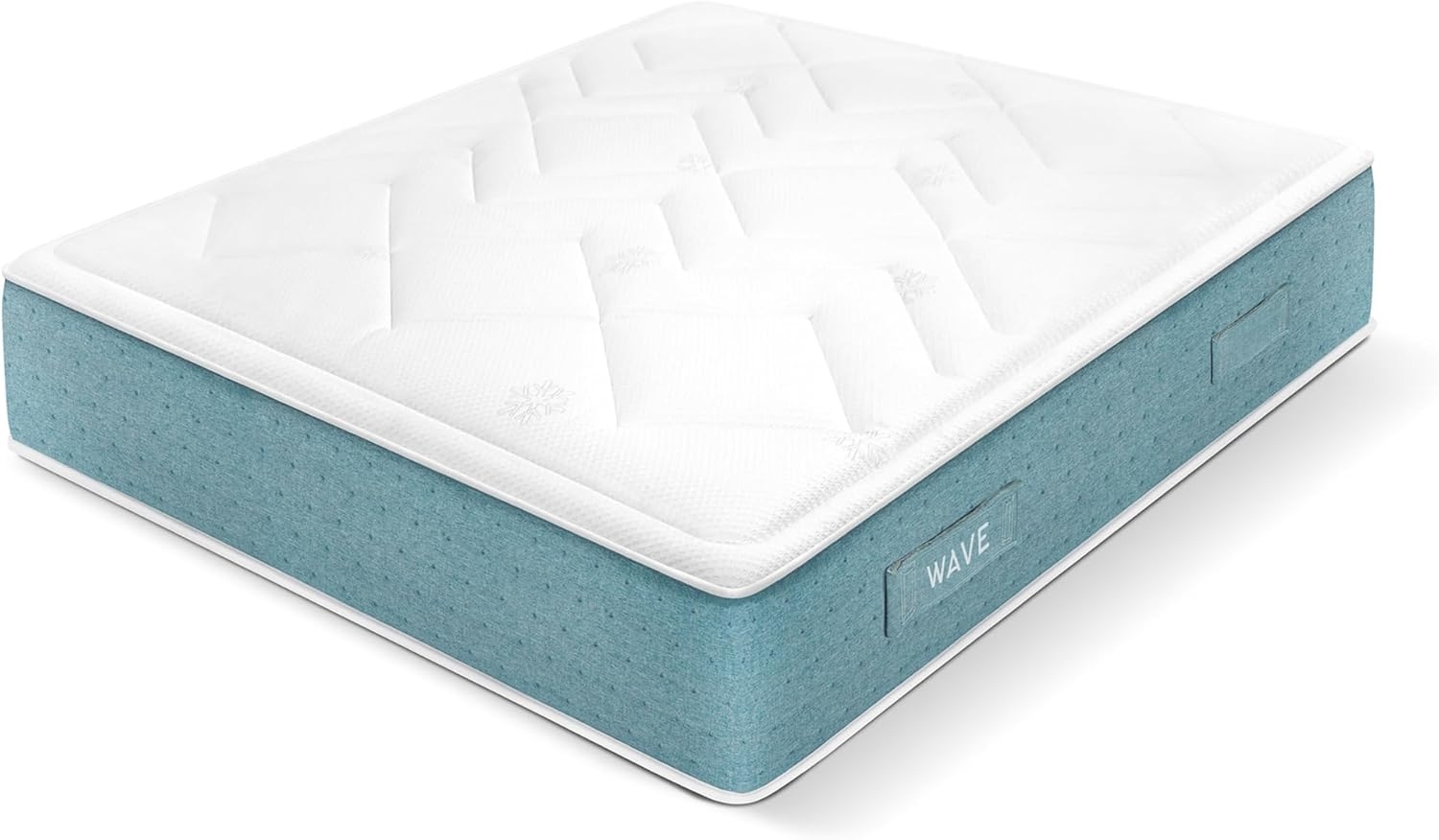 WIN REST Taschenfederkernmatratze, 135x200 cm, Kalteffekt, leitet die Körperwärme ab, Modell Wave, Höhe 29 cm, hohe Anpassungsfähigkeit, doppelseitig, hypoallergen Bild 1