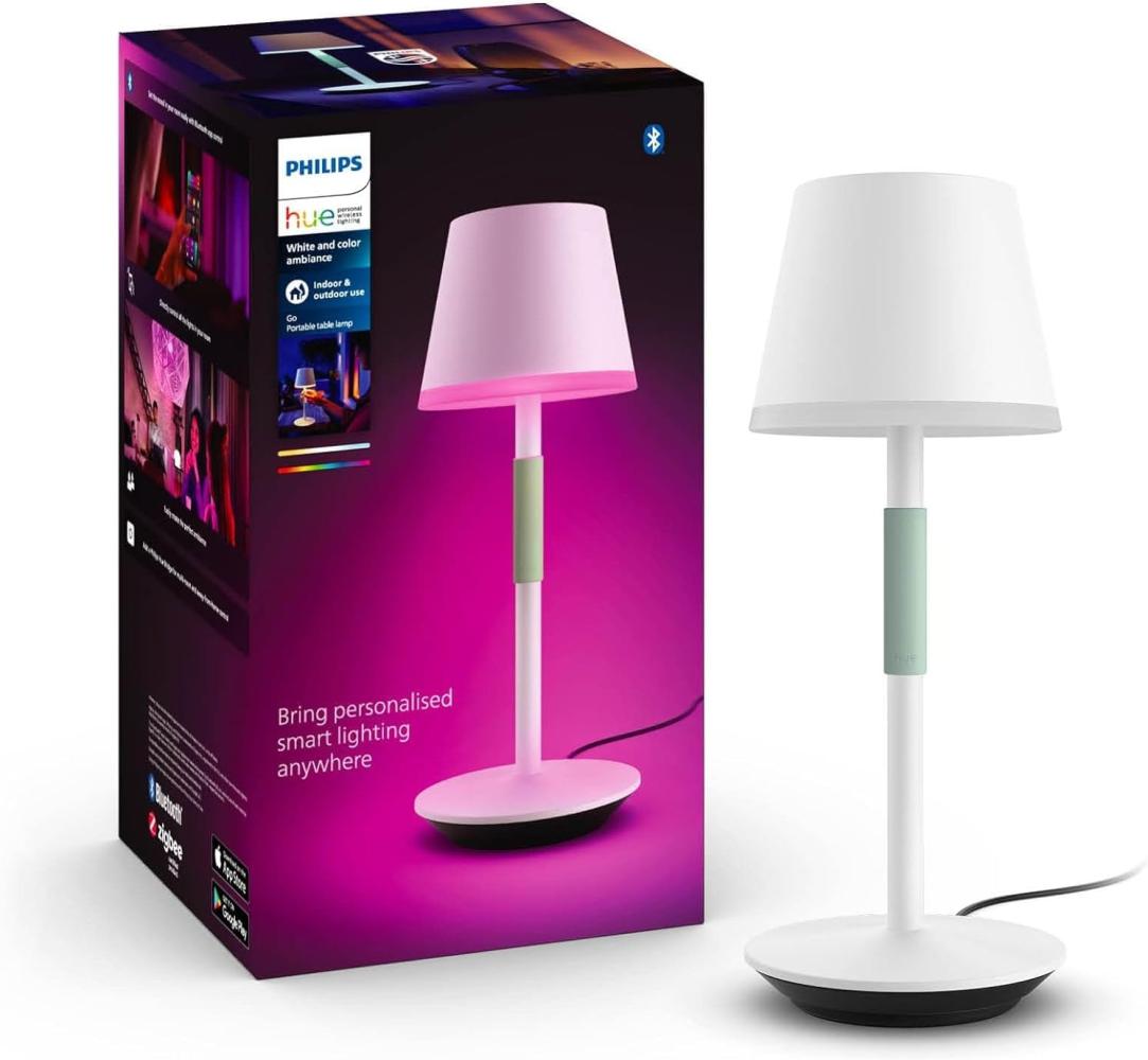 Philips Hue White & Col. Amb. Go Tragbare Tischleuchte weiß Bild 1