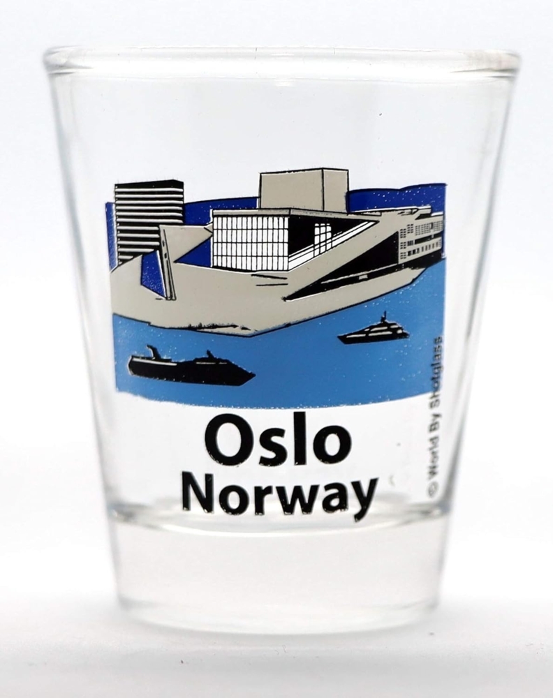 Oslo Norway Opera House Shot Glass by World By Shotglass Bild 1