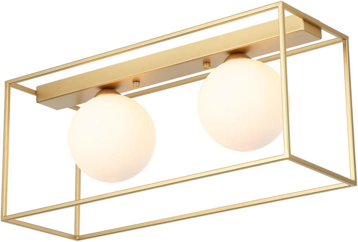 Italux Deckenleuchte Italux Mediamo gold Schlafzimmer Deckenleuchte MXM-4582/2 GD Bild 1