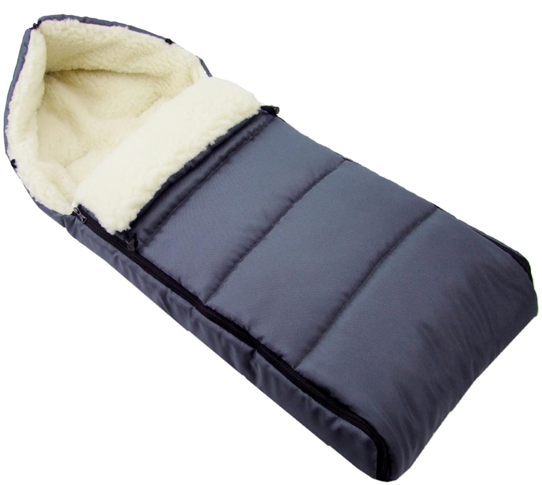 BambiniWelt by Rafael K. Fußsack Winterfußsack Babyfußsack Fußsack Kinderwagen Wolle 108cm LINIERT, universal Bild 1