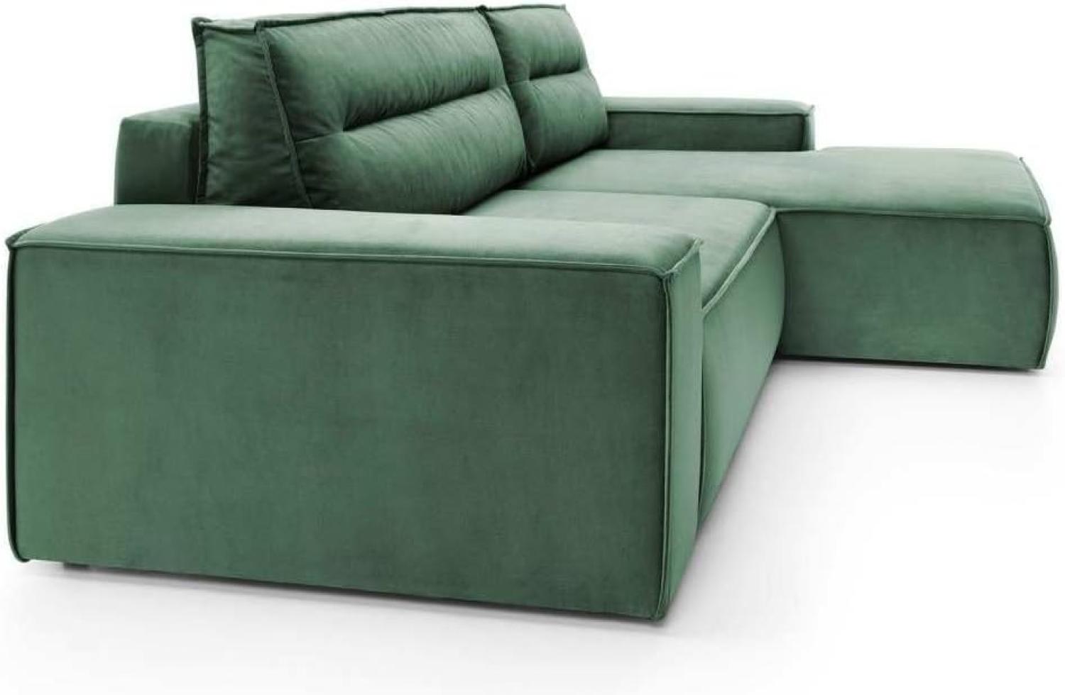 Designer Sofa Chloe mit Schlaffunktion Grün links Bild 1