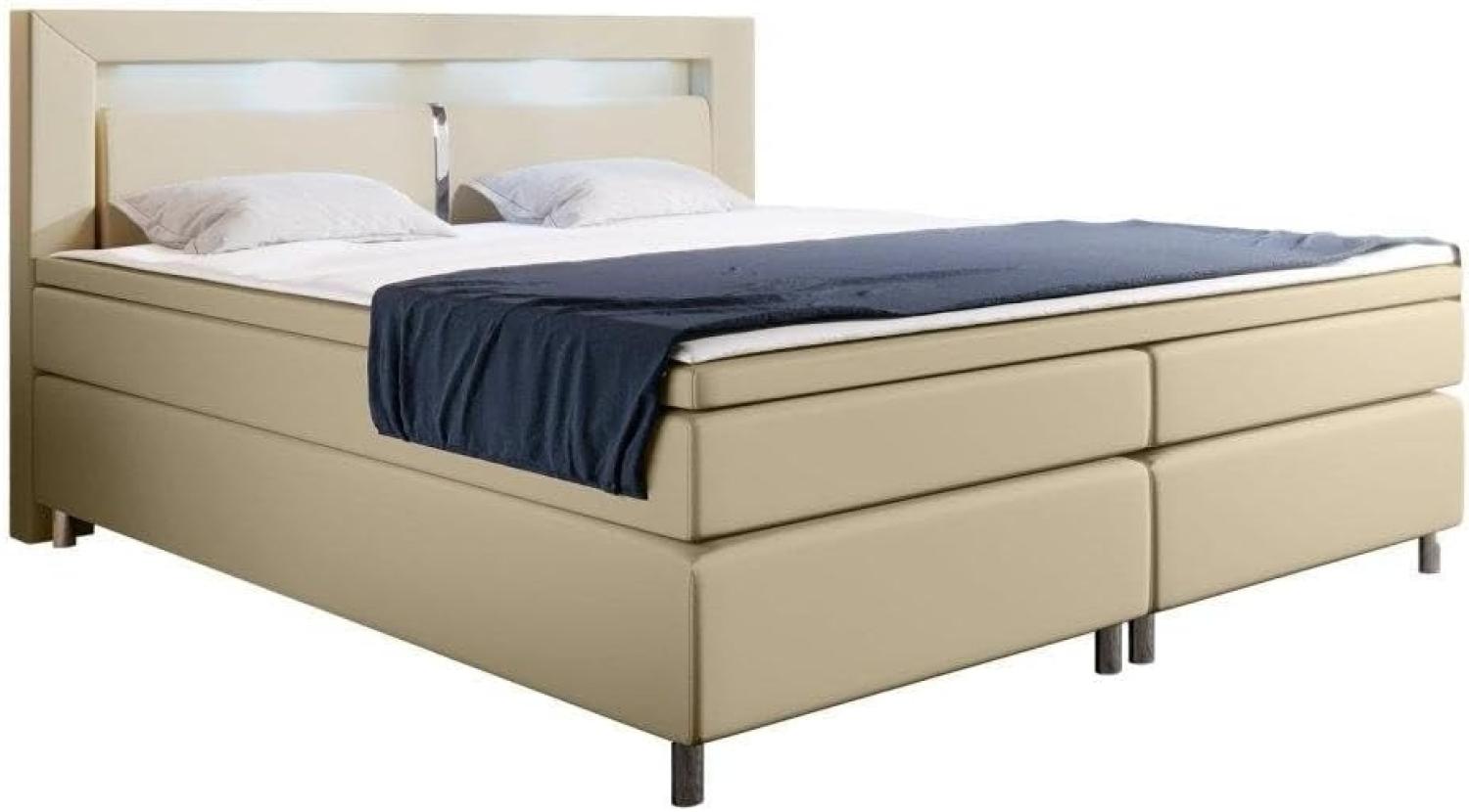 Boxspringbett Hotelbett Hypnos mit LED 140x200 H2 Beige Bild 1