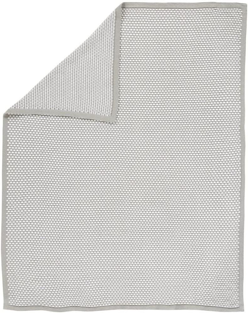 Alvi Strickdecke 100% Baumwolle 75x100 New Waffle grau 994-9 Bild 1