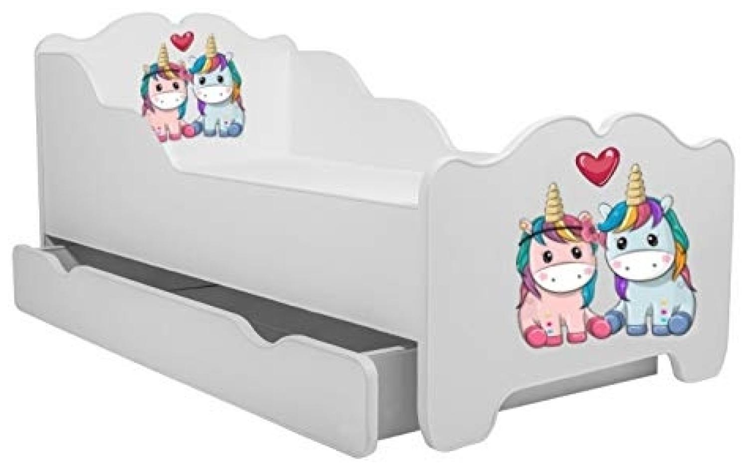 Angelbeds 'Anna' Kinderbett 80x160 cm, Motiv E3, mit Lattenrost und Matratze Bild 1