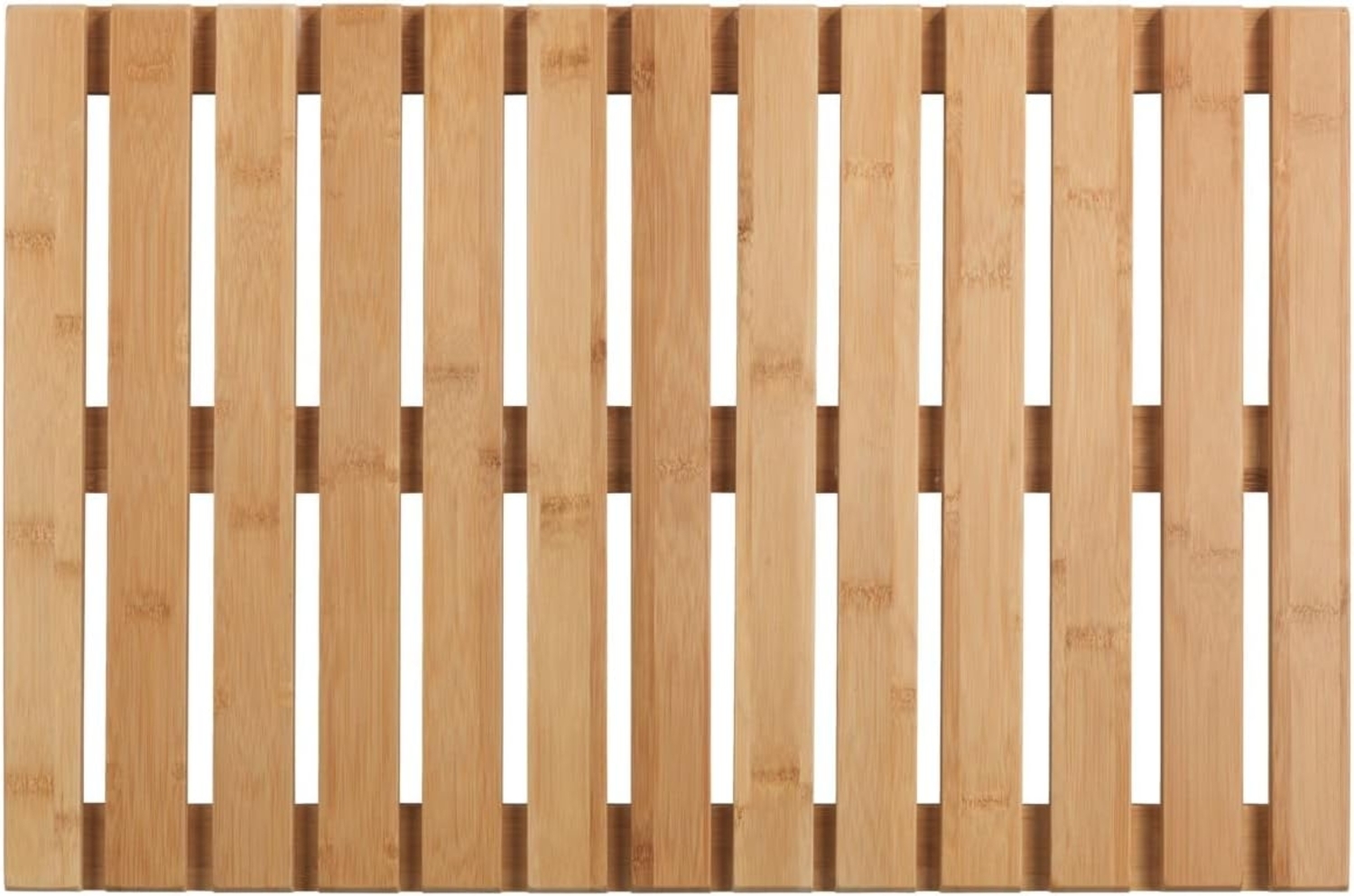 WENKO BAMBUS Badematte 40 x 60 cm, Braun, Indoor & Outdoor Bild 1