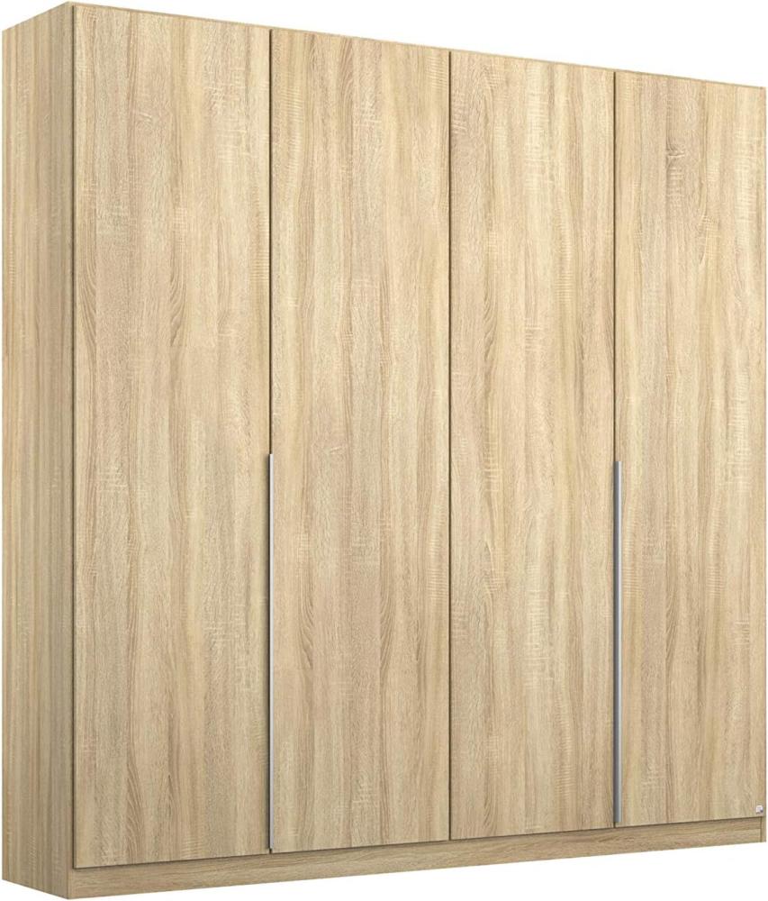 Rauch Möbel Alabama Schrank Kleiderschrank Drehtürenschrank Eiche Sonoma 4-türig inklusive Zubehörpaket Classic 2 Kleiderstangen, 7 Einlegeböden BxHxT 181x229x54 cm Bild 1