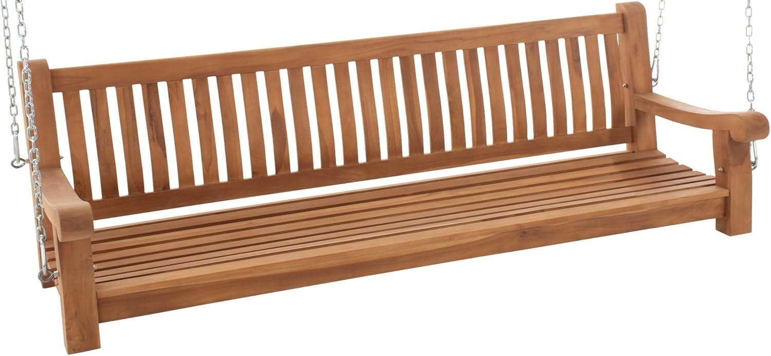 CLP Schaukelbank Joyce Teakholz wetterfest,teak 200 cm Bild 1