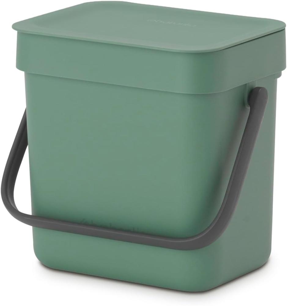 Brabantia 'Sort & Go' Abfallbehälter, Kunststoff, Fir Green, 3 Liter Bild 1