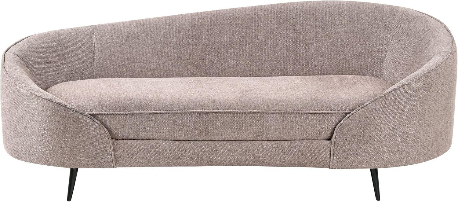 3-Sitzer Sofa Stoff braun schwarz SAVAR Bild 1