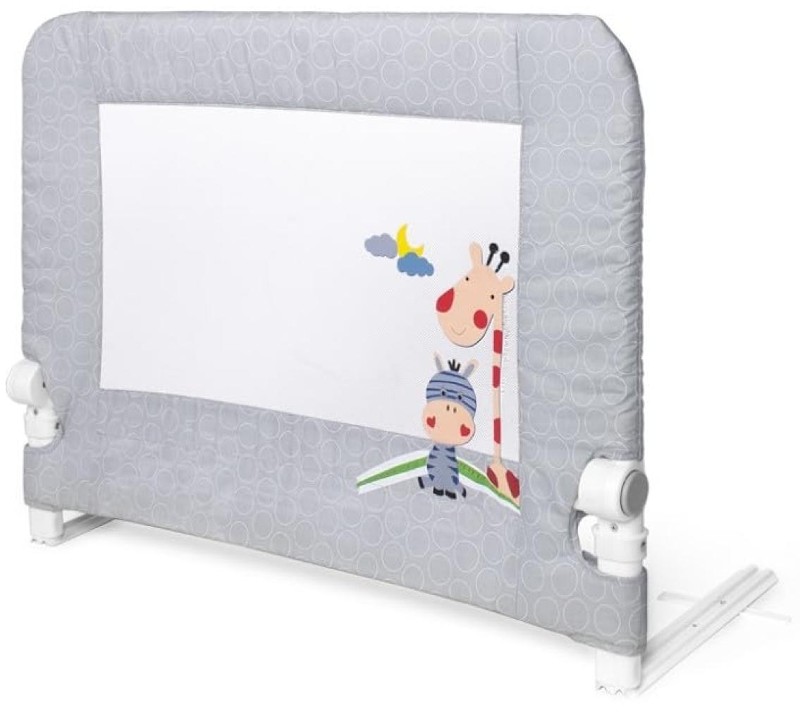 Interbaby Rausfallschutz 90cm Bettbar für Babys und Kinder. Modell: Giraffe, grau, 2. 6 kg Bild 1