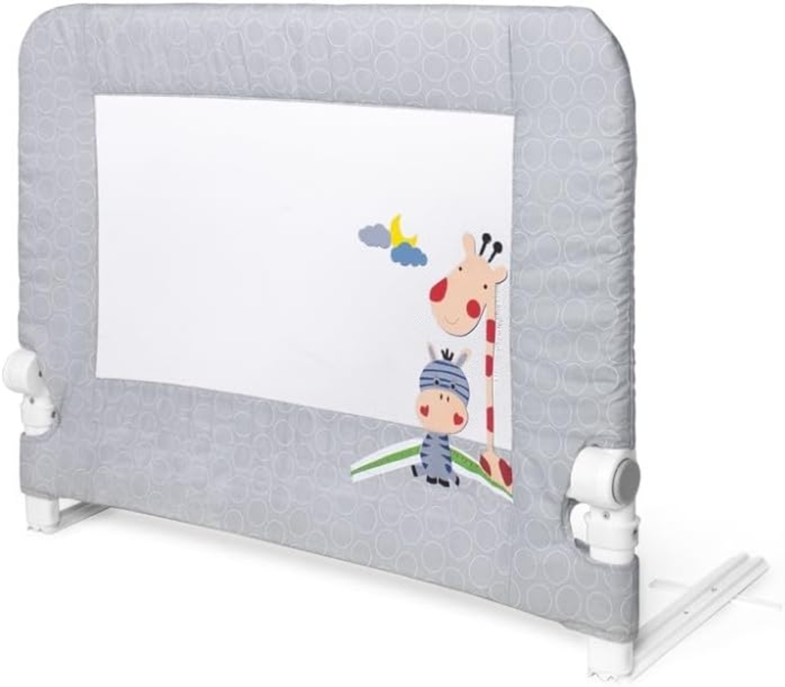 Interbaby Rausfallschutz 90cm Bettbar für Babys und Kinder. Modell: Giraffe, grau, 2. 6 kg Bild 1