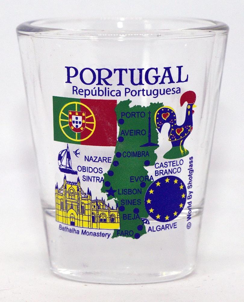 Portugal EU Series Landmarks and Icons Shot Glass by World By Shotglass Bild 1