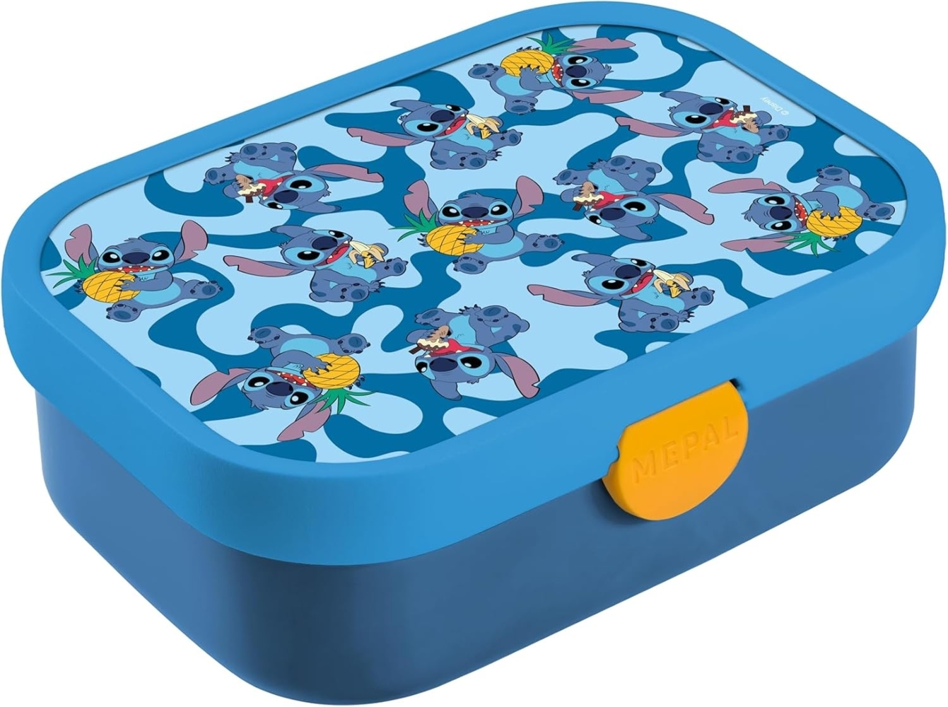 Mepal 'Campus' Brotdose mit Fächern & Gabel, Kunststoff, Stitch, 750 ml Bild 1