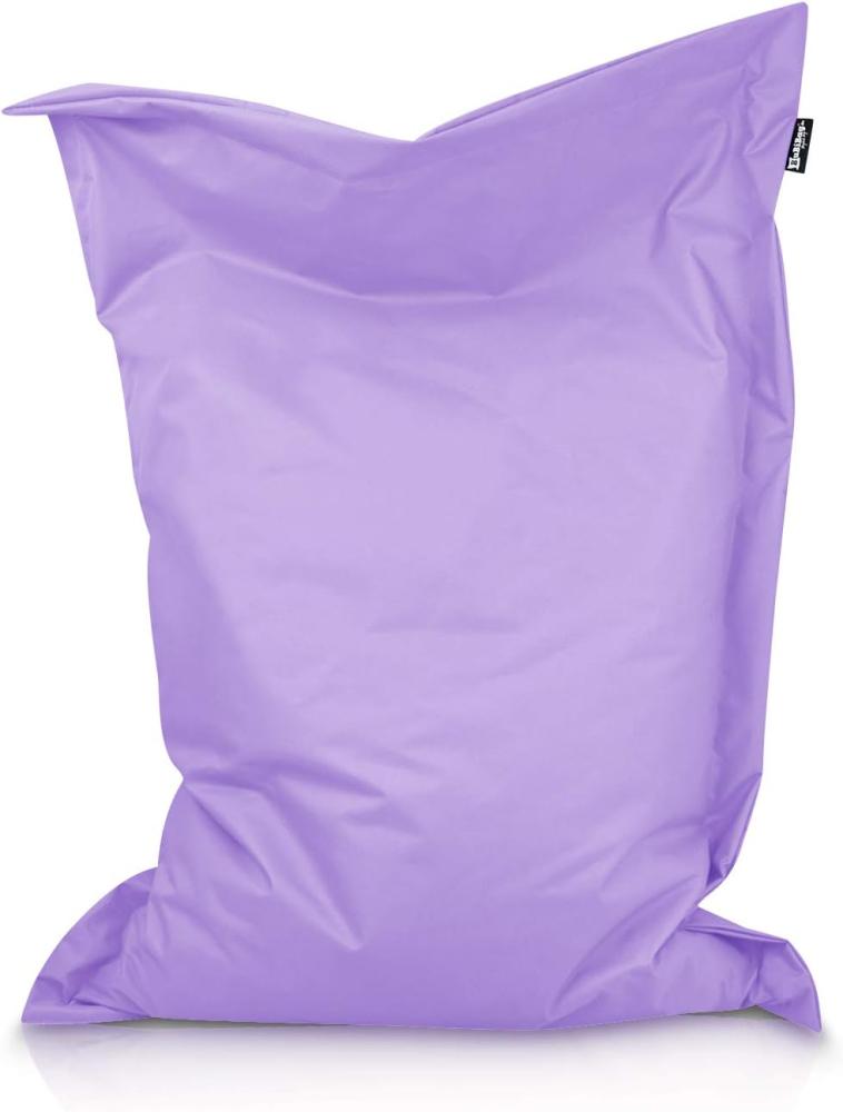 BuBiBag XXL Sitzsack, Outdoor Sitzsäcke für Kinder und Erwachsene, Bodenkissen Beanbag Fatboy wetterfest (Flieder 180x145 cm) Bild 1