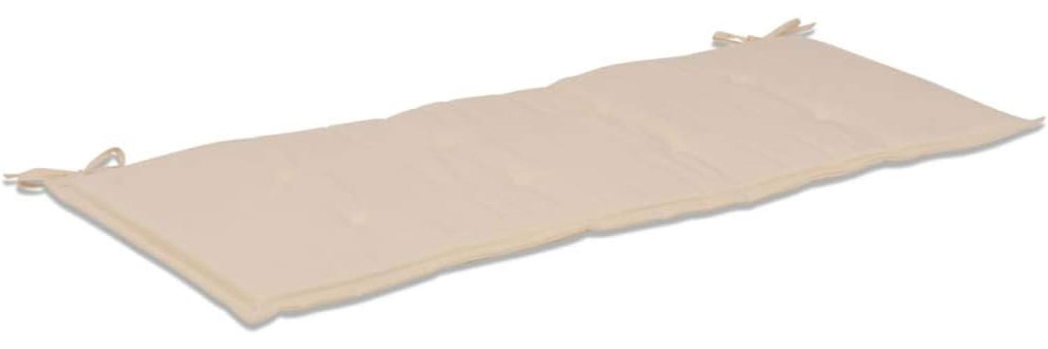 vidaXL Gartenbank-Auflage Creme 120x50x3 cm Oxford-Gewebe 43198 Bild 1