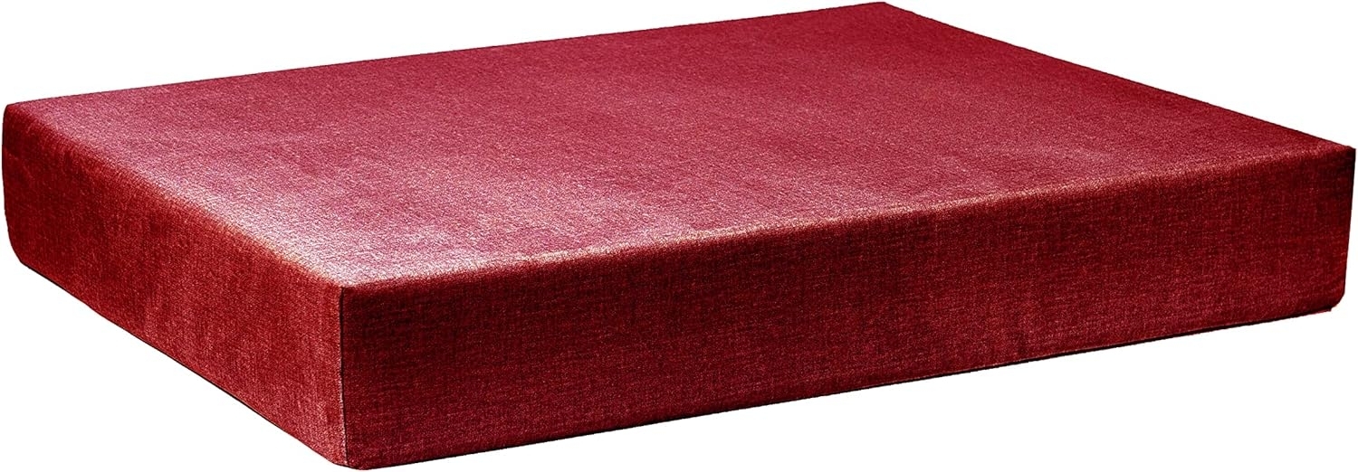 TexDeko Palettenkissen Palettenkissen BeSmart mit Abperleffekt Velour-Stoff Bezug, (Palettenkissen 120x80x12cm / halbes Palettenkissen 60x80x12cm) Bild 1