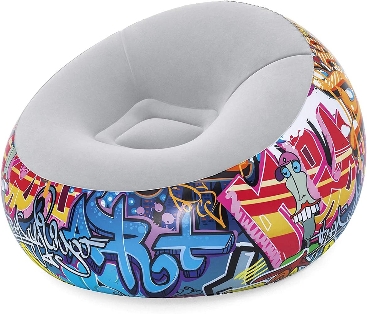 Inflate-A-Chair™ Luftsessel Graffiti 112 x 112 x 66 cm Bild 1