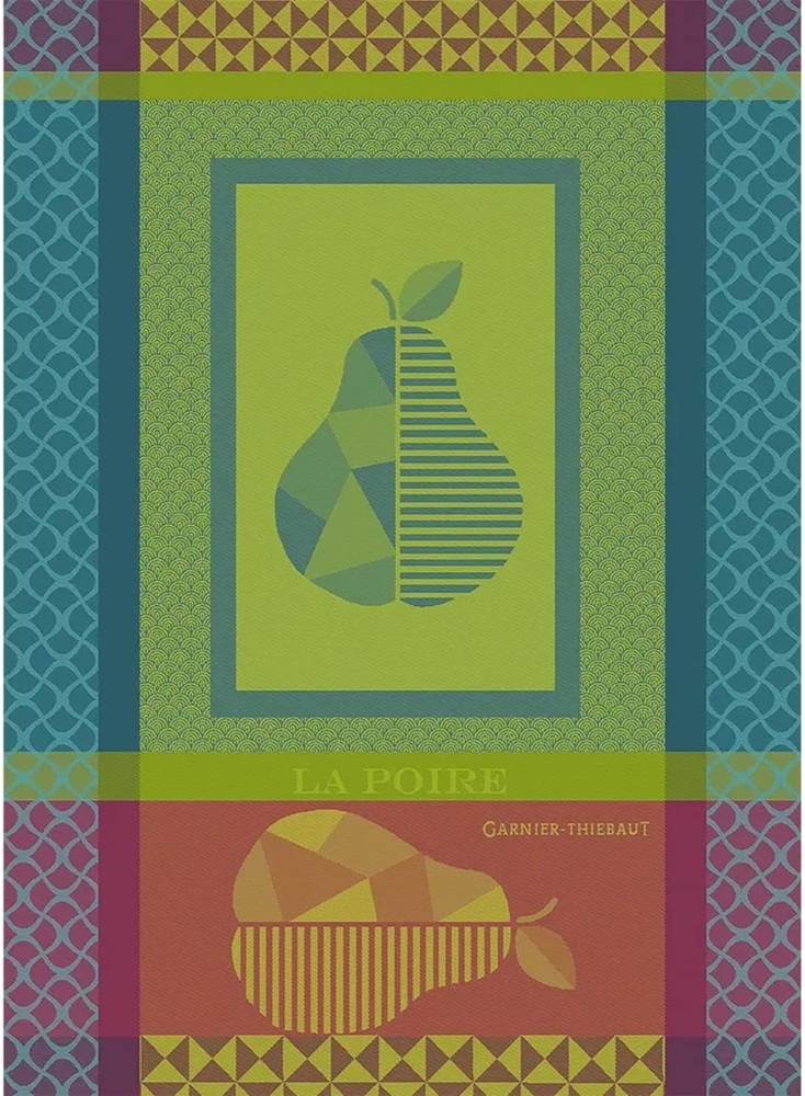 Garnier-Thiebaut Geschirrtuch La Poire Turquoise 56x77 cm Bild 1