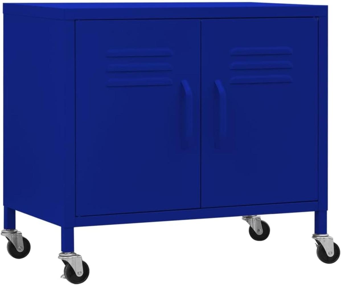 vidaXL Lagerschrank Marineblau 60x35x56 cm Stahl 336262 Bild 1