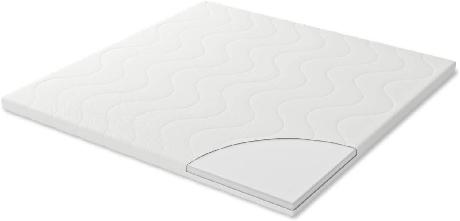 Sämann Laufgittermatratze Cloud Basic 100x100 cm - Matratze für Baby Laufstall - Baumwollbezug, für Allergiker Bild 1