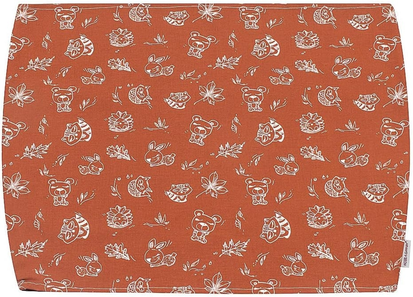 HOBEA-Germany Baby-Lagerungsbezug für Stillkissen XXL Lagerungskissen Schwangerschaftskissen Seitenschläferkissen groß (Waldbewohner rostrot) Bild 1