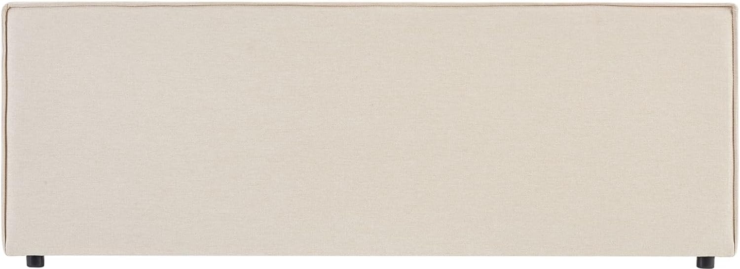 IDIMEX Kopfteil KLAO, Kopfteil Bettkopfteil 160 cm weich gepolstert Stoffbezug beige modern Bild 1