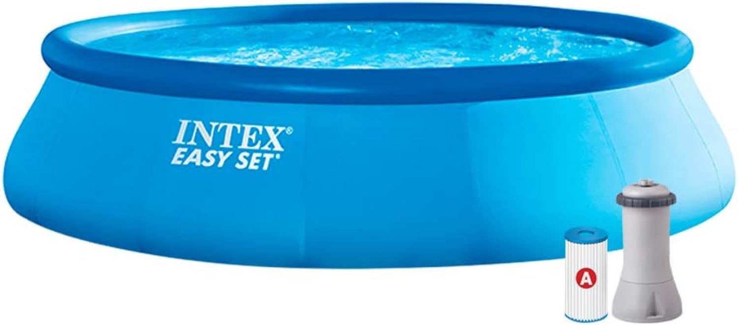 Intex Pool Set "Easy", blau, Ø 457 x 107 cm,Inkl. Kartuschenfilteranlage Bild 1