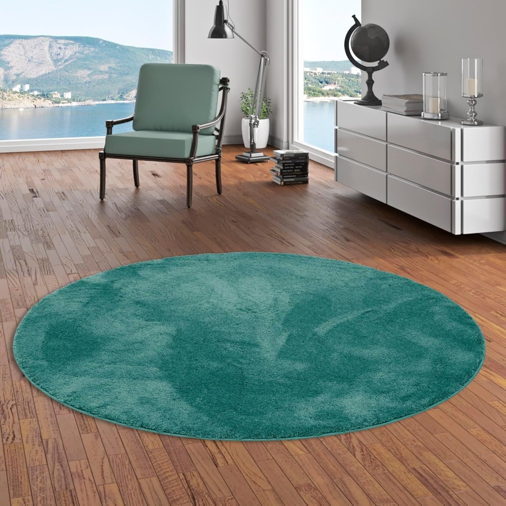 Pergamon Hochflor-Teppich Hochflor Super Soft Teppich Silky Rund, Rund, Höhe: 30 mm Bild 1