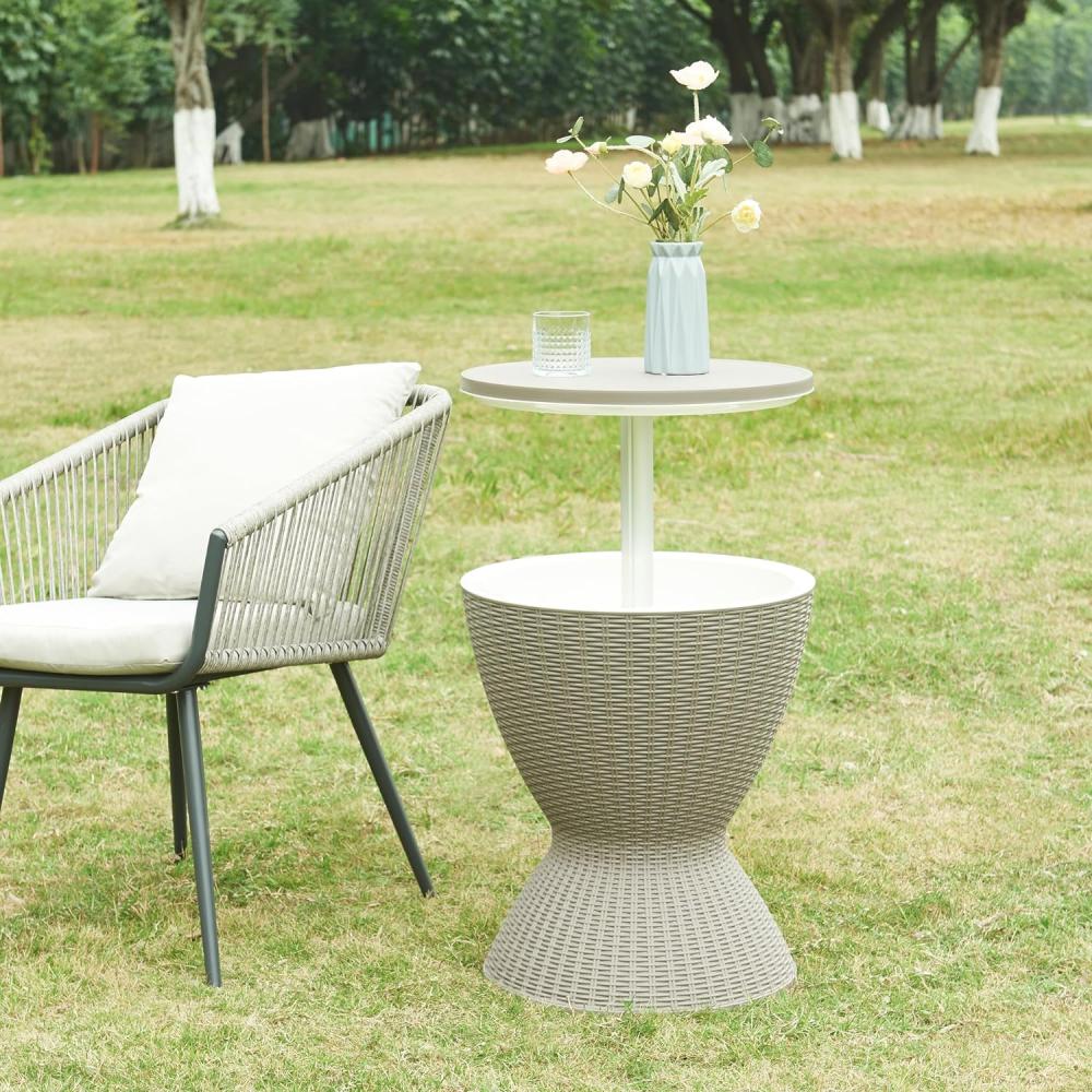 Kühltisch Atessa 58x48,5cm Hellbraun [casa. pro] Bild 1