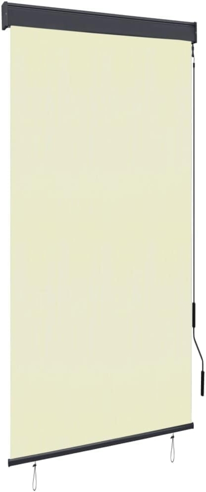 vidaXL Außenrollo 80 x 250 cm Cremeweiß 145953 Bild 1