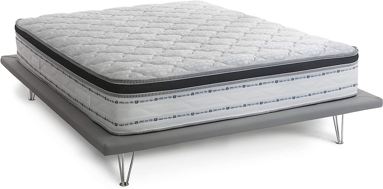 Talamo Italia Single King Matratze, Made in Italy, Herausnehmbare Matratze aus Memory Foam + Gel und Taschenfedern, Anti-Milben und Hypoallergen, cm 90x190 h27 Bild 1