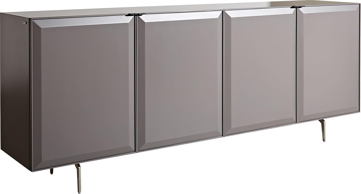 Sideboard Marellia 200 cm Grau 4 Türen Winkelfuß Edelstahl Bild 1