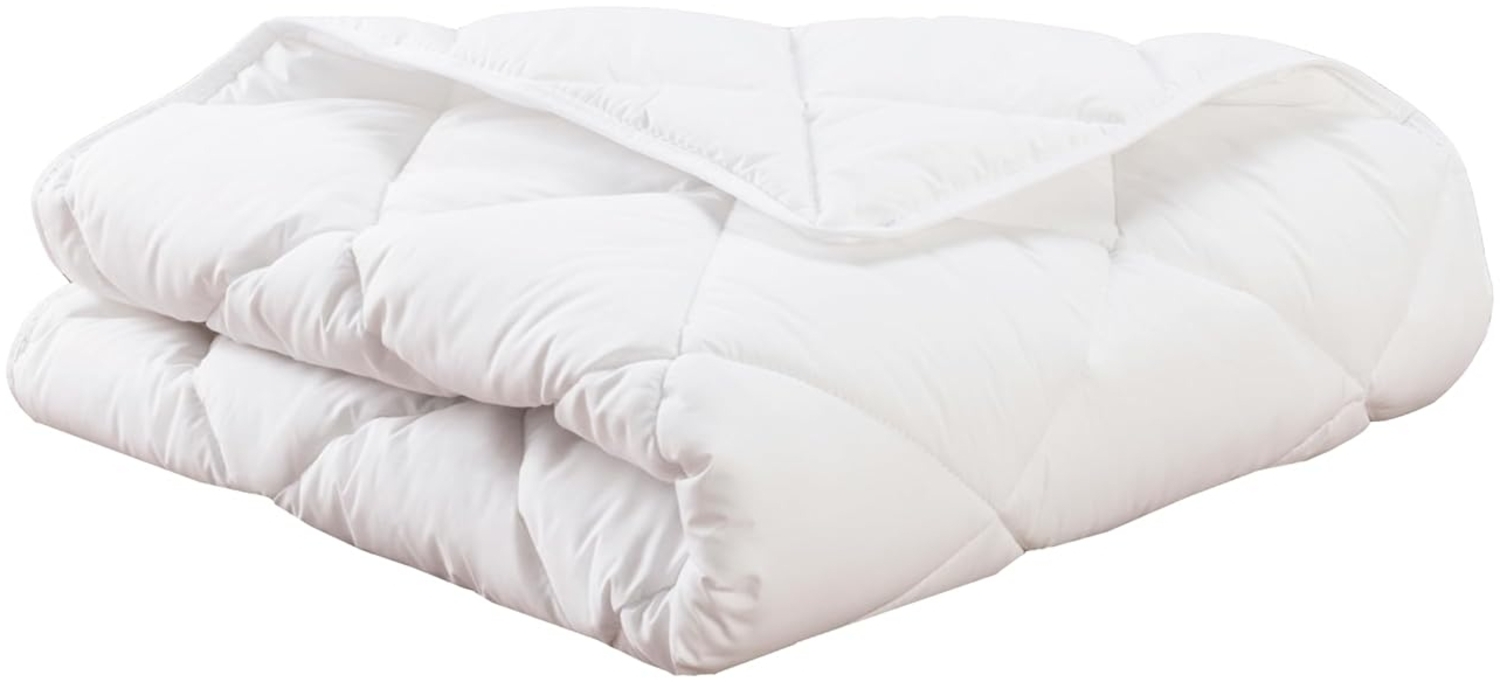 MON P'TIT DODO - Bettdecke, leicht, Bio, 100x140 cm, Weiß, hergestellt in Frankreich Bild 1