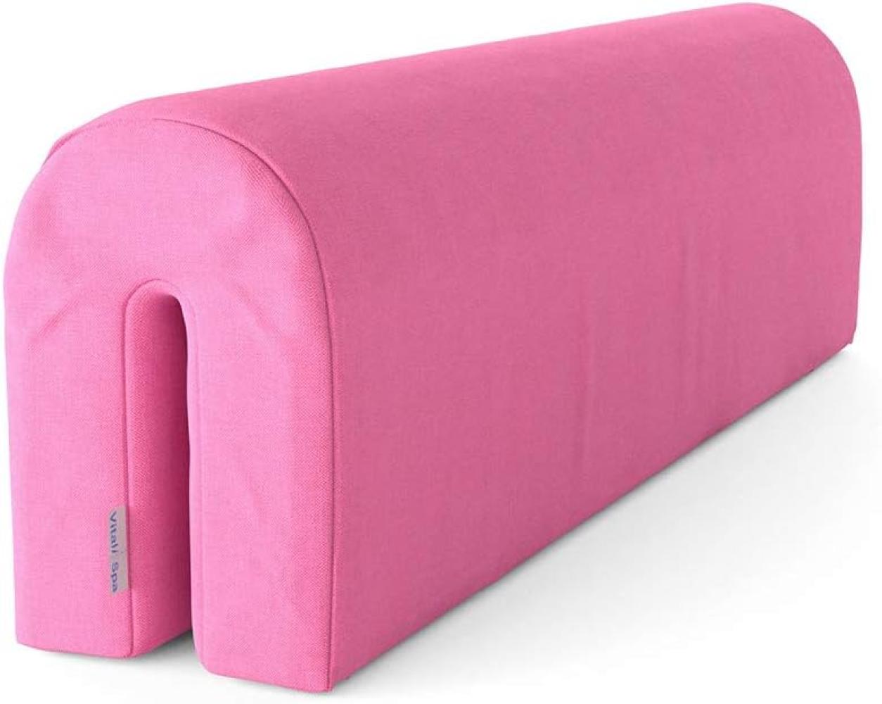 Vitalispa Bettkantenschutz Bettumrandung Kinderbett Kantenschutz rosa Babybett Bild 1