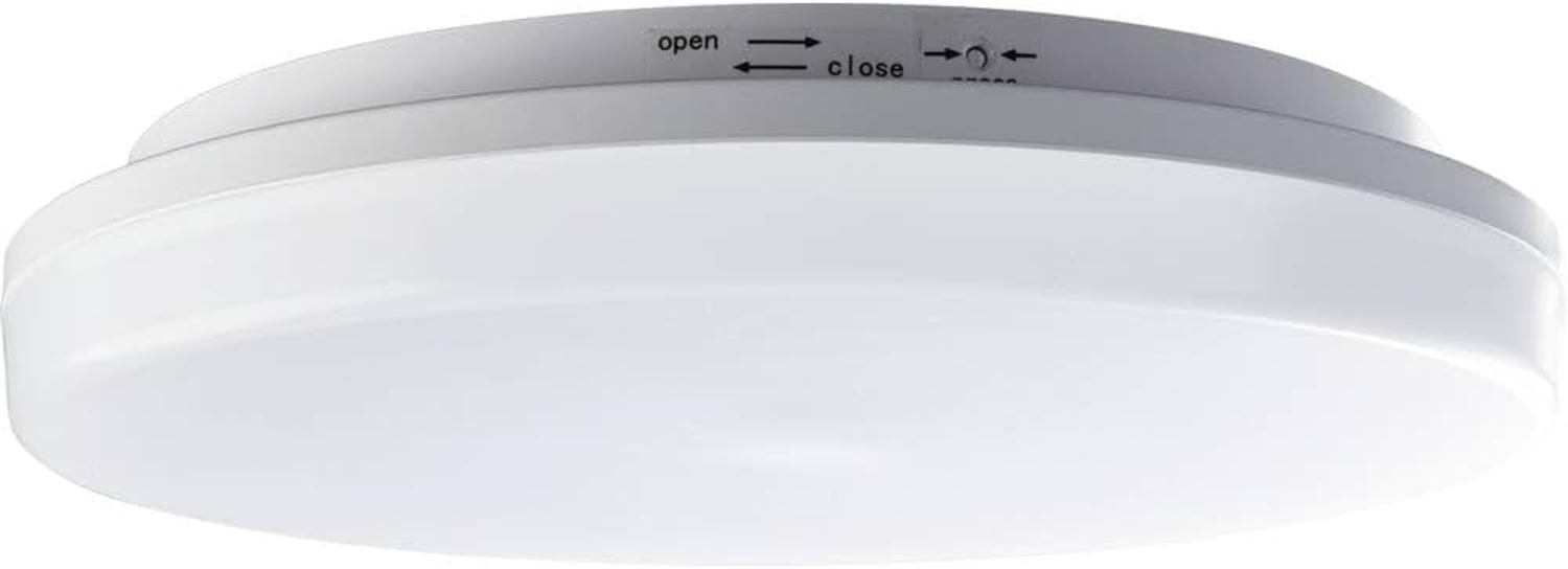 Heitronic Nr. 500639-HE LED Wand- und Deckenleuchte Pronto PIR rund weiß 33cm IP54 3000K Bild 1