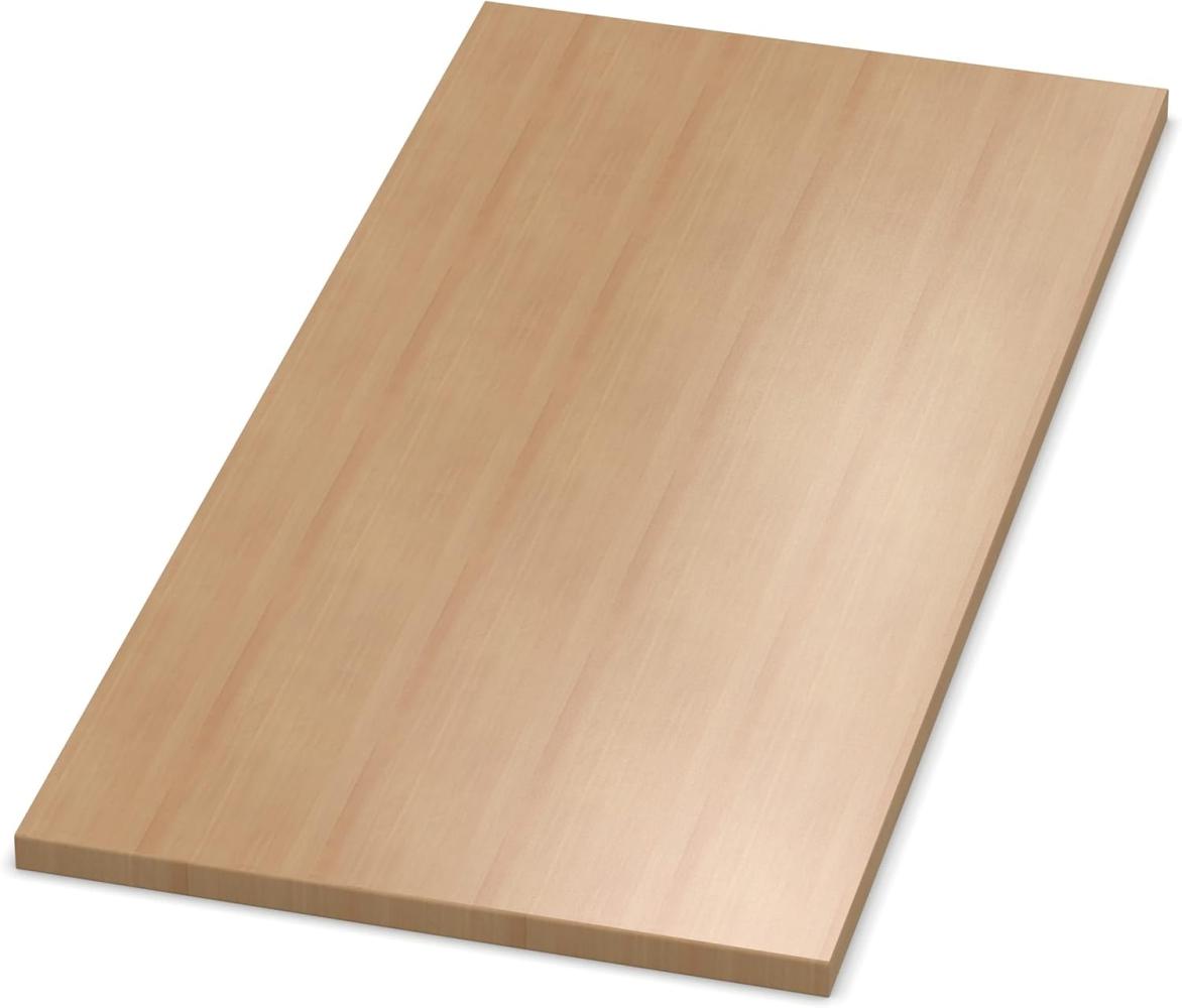 AUPROTEC Tischplatte 19mm Weißbuche 1000 x 1000 mm Holzplatte Dekor Spanplatte mit Umleimer ABS Kante Auswahl: 100 x 100 cm Bild 1