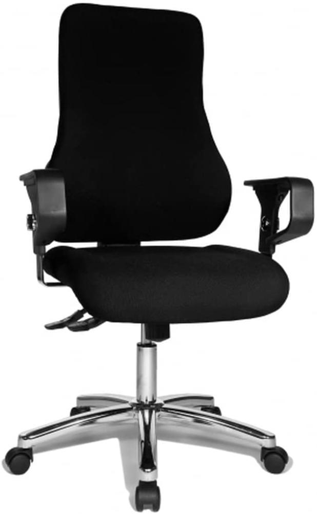 Topstar TO29XG20 Top Point SY Deluxe, Bürostuhl, Schreibtischstuhl, ergonomisch, inkl. Armlehnen, Bezug, schwarz Bild 1