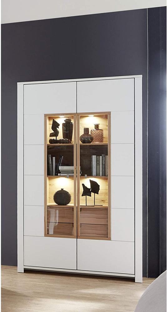 Innostyle SERPIO Sideboard weiß matt Wildeiche teilmassiv Bild 1