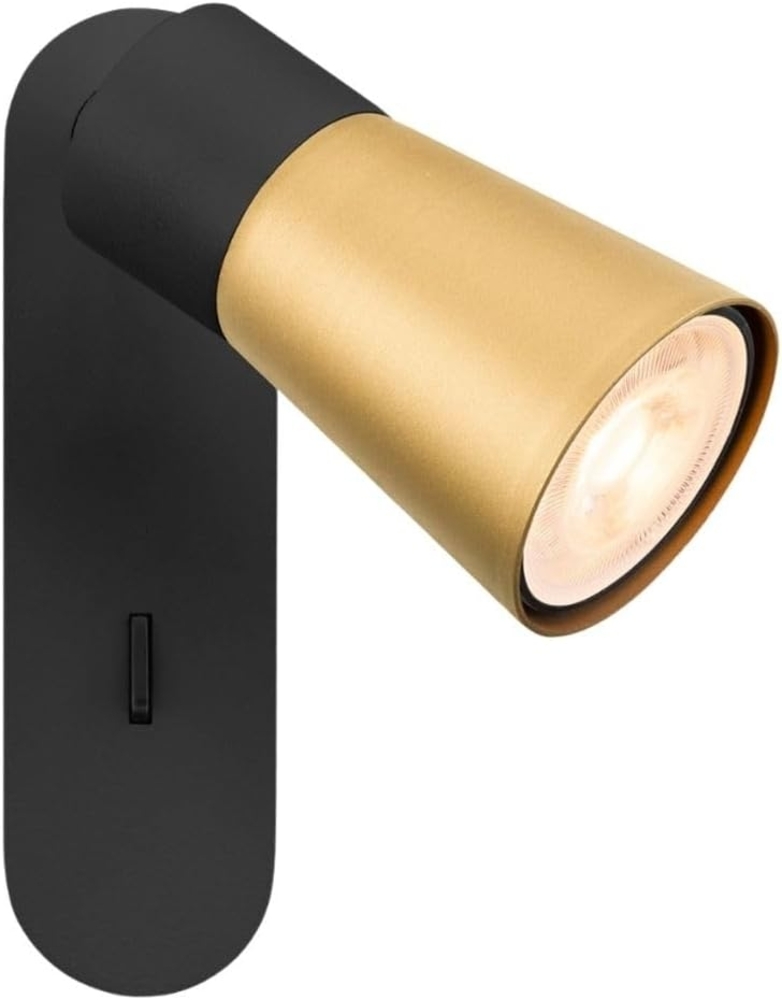 SLV PURI 2.0 Cone, Wand- und Deckenaufbauleuchte, Schalter, rechteckig, 1x max. 6W GU10, schwarz - Wand- und Deckenleuchten Bild 1