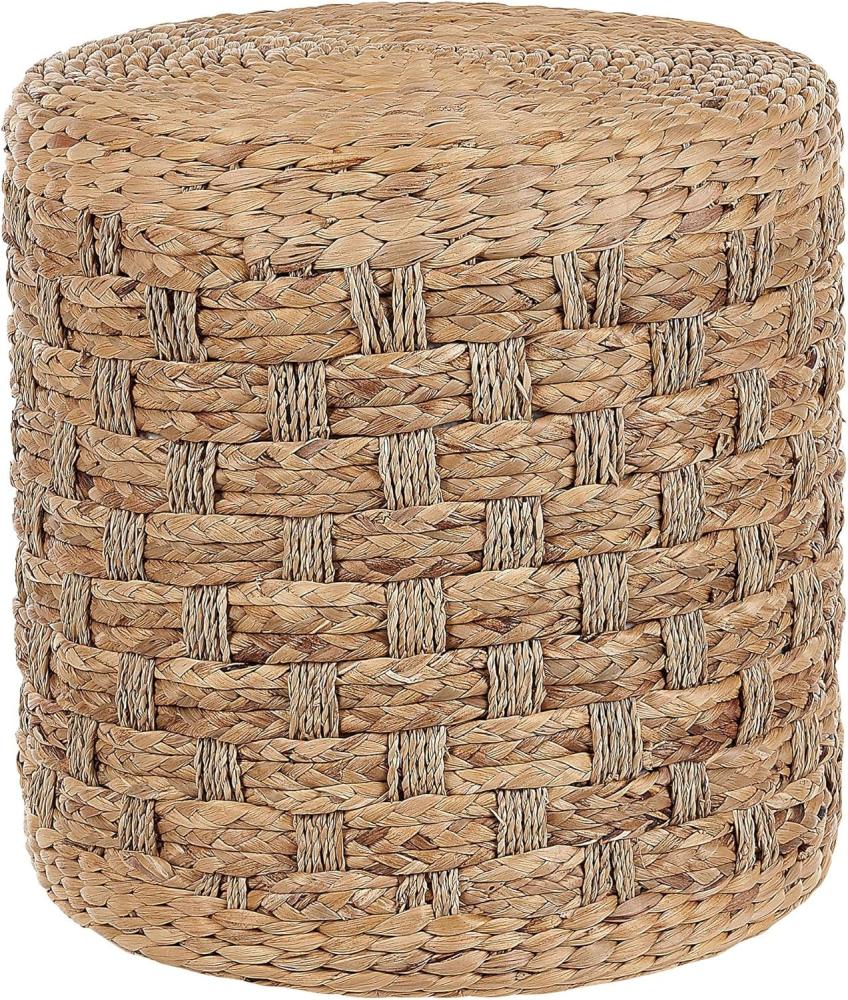 Pouf BASSLET Beige 40 cm 40 cm Bild 1