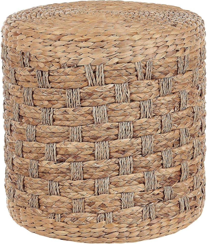 Pouf BASSLET Beige 40 cm 40 cm Bild 1